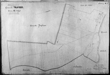 818103 Kadastrale kaart (minuutplan) van de gemeente Tolsteeg, Sectie A, tweede blad met de grenzen van het ...